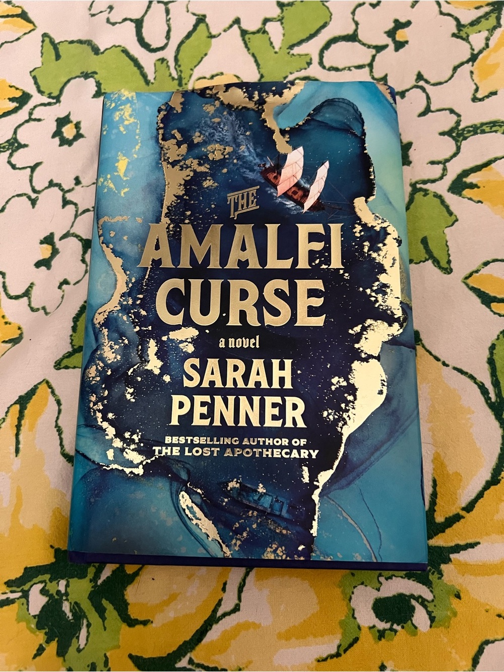The Amalfi Curse by - Blue Hardcover Novel